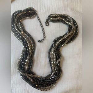 Multi Colored Mesh Chain‎ Multi Strands Necklace